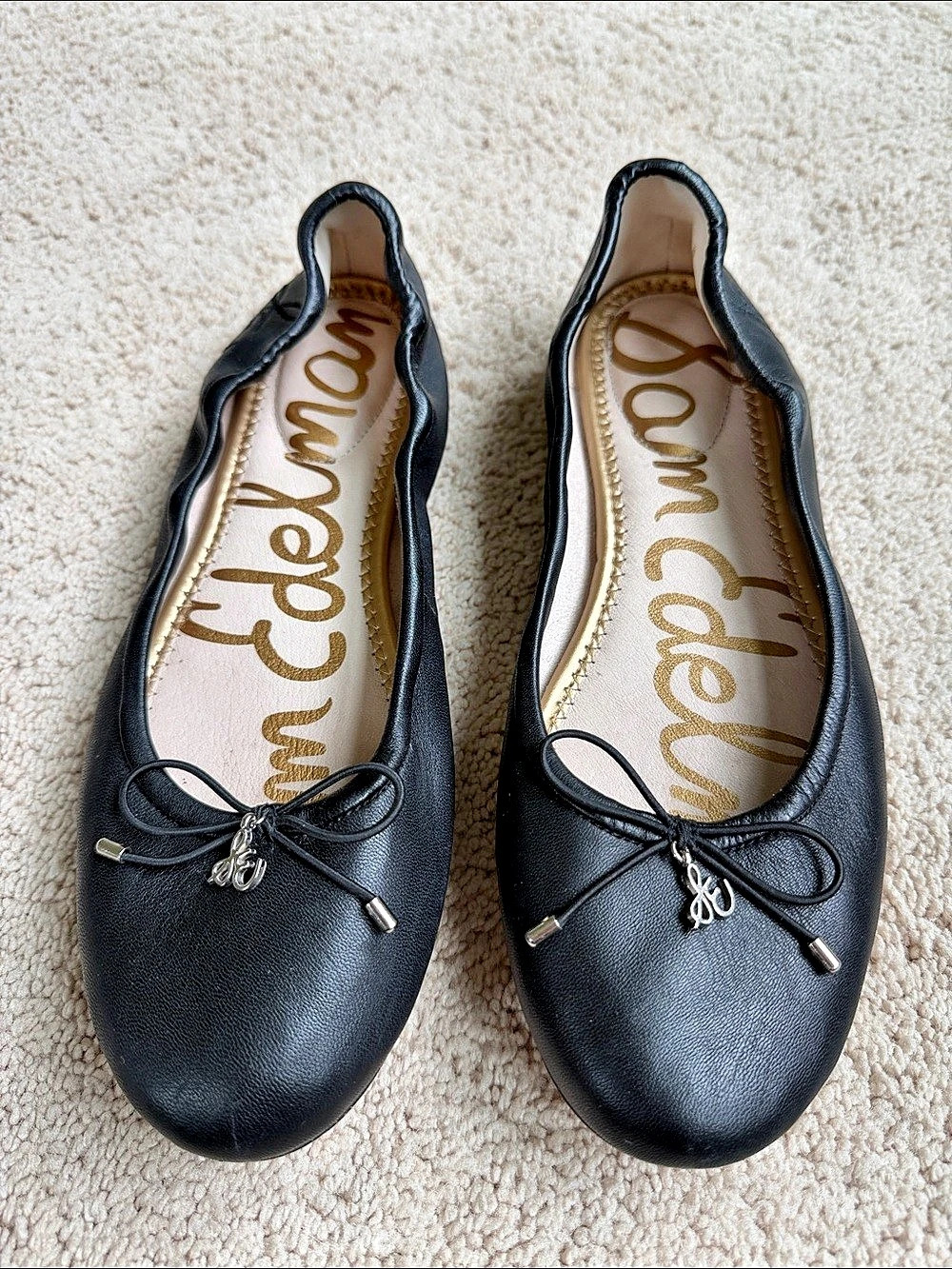 Sam Edelman Felicia Black Ballet Flats Size US 8